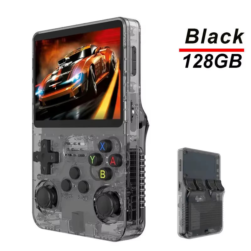 R36S Retro Handheld Video Game Console ARKOS System 3.5 Inch IPS Screen Classic Portable Pocket Video Player 128G Games Boy Gift